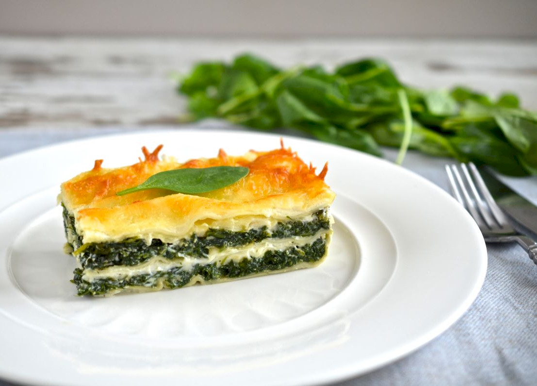 Lasagne ze szpinakiem