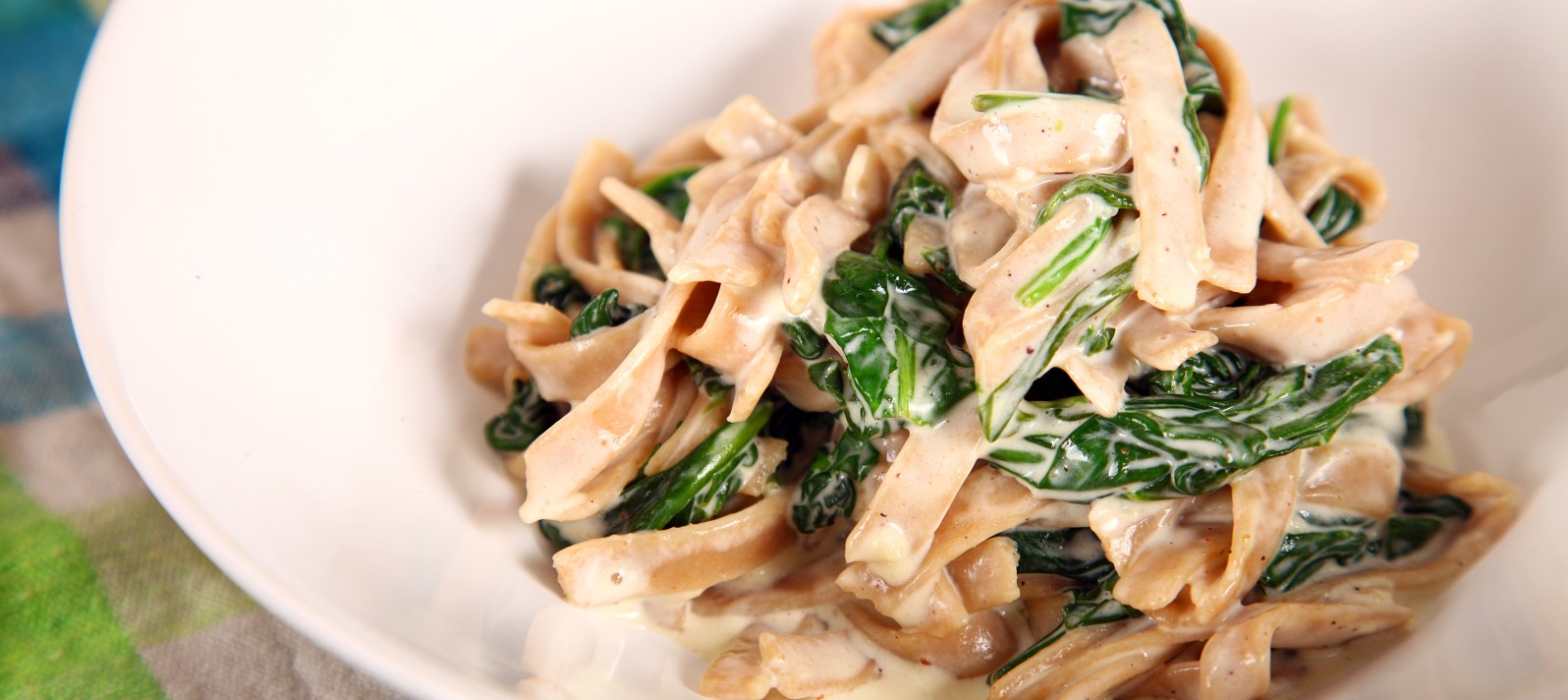 Wholemeal Pasta with Spinach